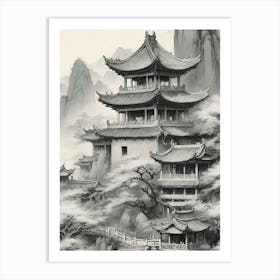 Chinese Temple 1 Art Print