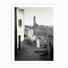 Matera, Italy,  Black And White Analogue Photography  1 Art Print