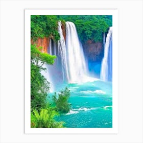 Cataratas De Agua Azul, Mexico Majestic, Beautiful & Classic (3) Art Print