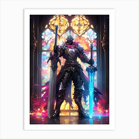 Knight In Shining Armor Art Print