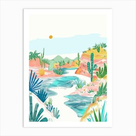 Cactus In The Desert 5 Art Print