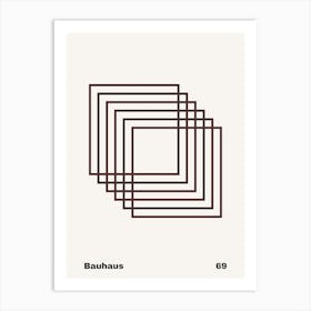 Geometric Bauhaus Poster 69 Art Print