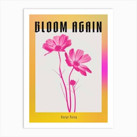 Hot Pink Oxeye Daisy 1 Poster Art Print