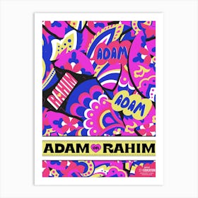 Adam Or Rahim Pattern Art Print