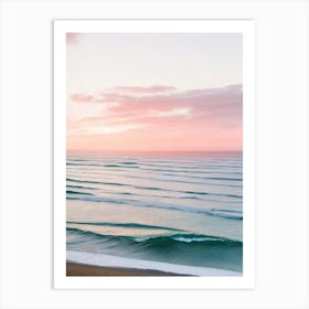 Cannon Beach, Oregon Pink Photography 1 Art Print