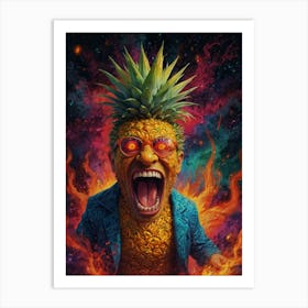 Pineapple Man Art Print