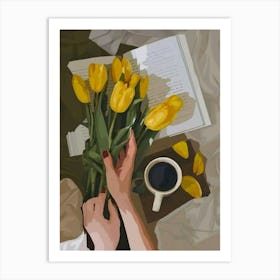 Yellow Tulips Art Print