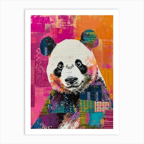 Kitsch Panda Collage 3 Art Print
