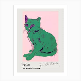 Green Cats Warhol  Style Collection 3 Art Print