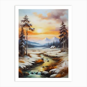 Winter Landscape 8 Art Print