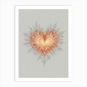 Heart Of Fire 7 Art Print