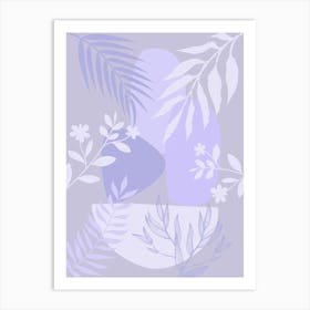 Lilac Abstract Painting Art Print