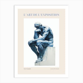 The Thinker, France Vintage Poster Art Print