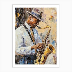 Saxophone Player Art Print