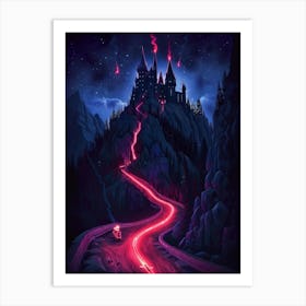 Harry Potter Castle Art Print