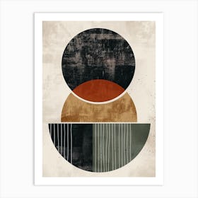 Hermite Bauhaus Mid Century Art Print