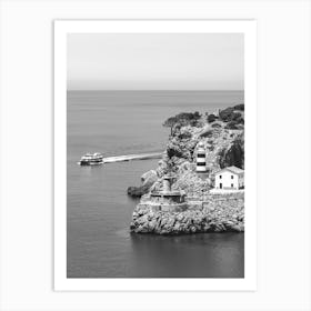 Lighthouse On A Cliff Port Soller Mallorca Art Print