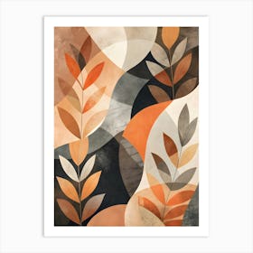 Abstract Leaves Canvas Print Art Print