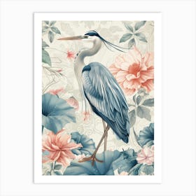 Blue Heron 1 Art Print