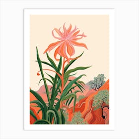 Boho Plant Painting Air Plant 2 Art Print