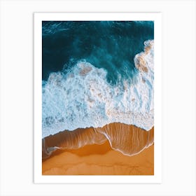 Aerial View Of The Beach 8 Art Print