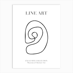 Line Art Abstract Collection 01 Art Print
