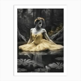 Ballerina In The Forest Art Print