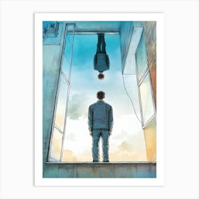 Man In The Window Art Print