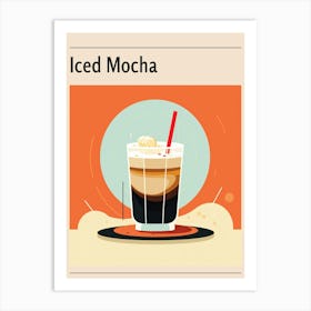 Iced Mocha Midcentury Modern Poster Art Print