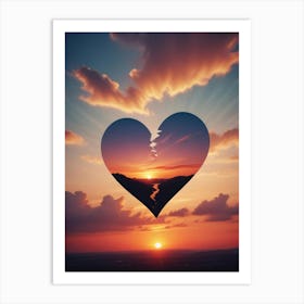 Heart Stock Videos & Royalty-Free Footage 3 Art Print