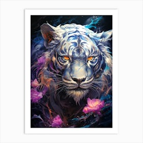 White Tiger 1 Art Print