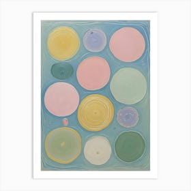 Spring Pastel Circles Art Print