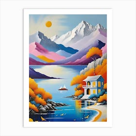 House On The Lake Art Print