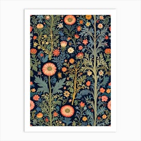 William Morris Floral Pattern 8 Art Print