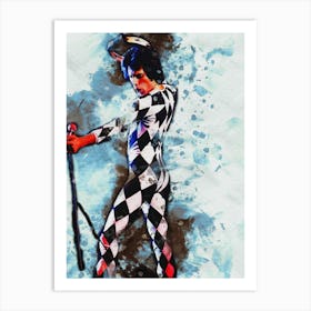 Smudge Of Freddie Mercury With Eccentric Style Art Print