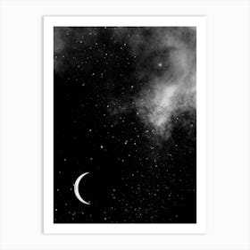 Moon And Stars 1 Art Print