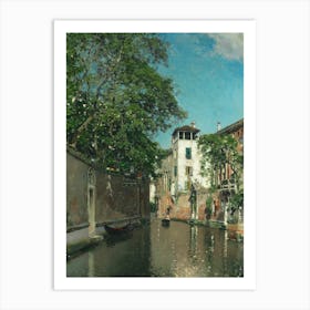 Canal In Venice, Martin Rico Y Ortega Art Print