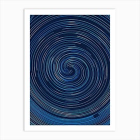 Spiral Galaxy Background Art Print