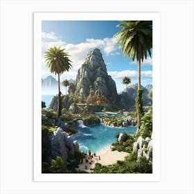 Tropical Island Art Print