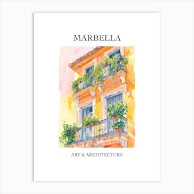 Marbella Travel And Architecture Poster 4 Art Print