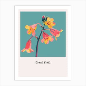 Coral Bells 2 Square Flower Illustration Poster Art Print