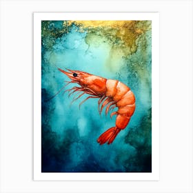 Shrimp In The Sea Poster