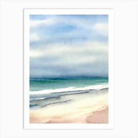 Portstewart Strand Beach, County Londonderry, Northern Ireland Watercolour Art Print