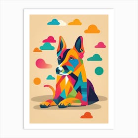 Colorful Dog Art Print