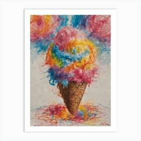 Ice Cream Cone 34 Art Print