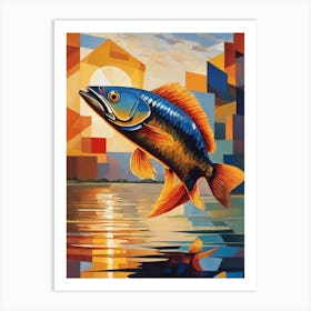 Fish In The Water Art Print