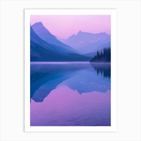 Sunrise At Glacier Lake Art Print