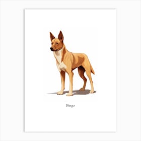 Dingo Kids Animal Poster Art Print