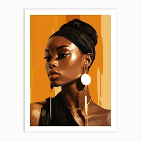 African Woman Portrait 7 Art Print