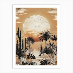 Desert Landscape Canvas Print Art Print